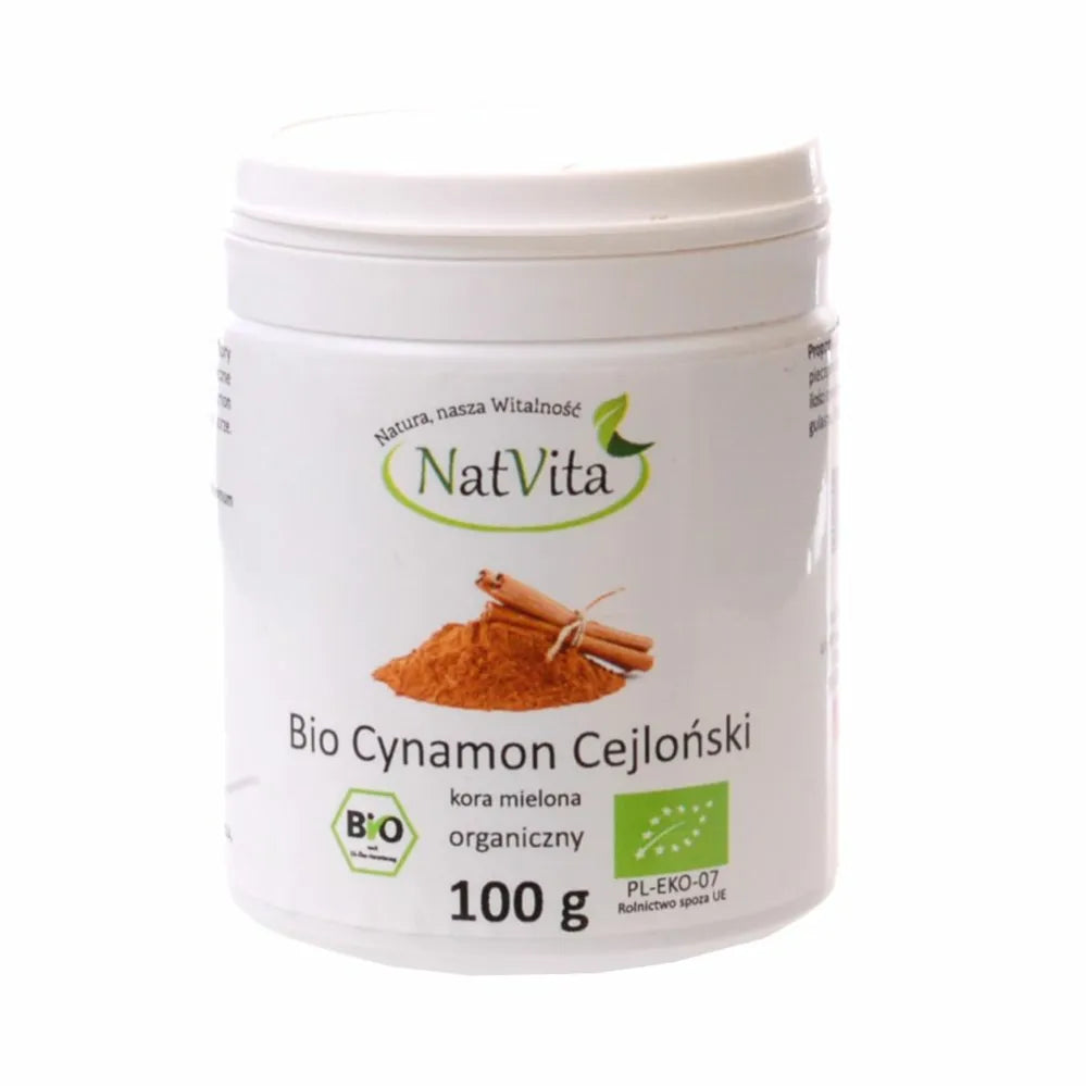 Bio Cynamon Cejloński Mielony 100 g Natvita