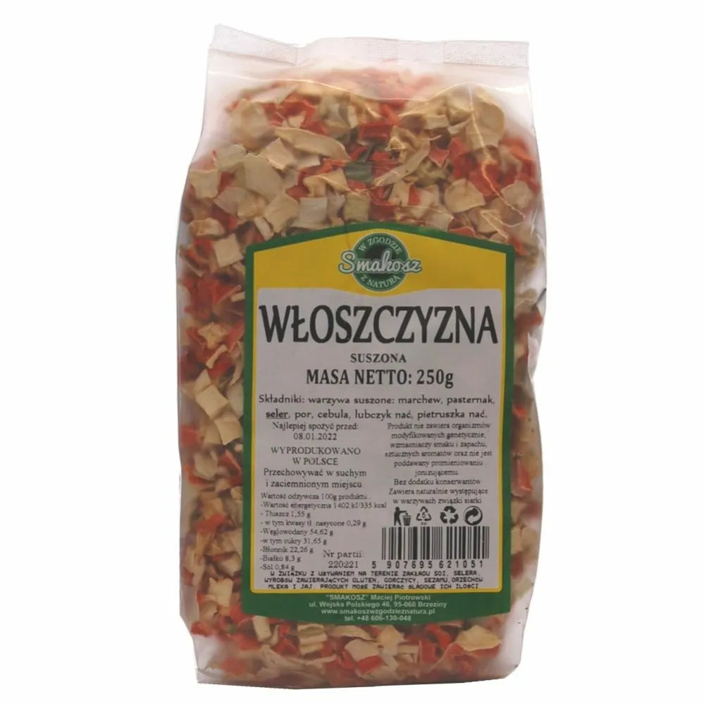Włoszczyzna Suszona 250 g - Smakosz