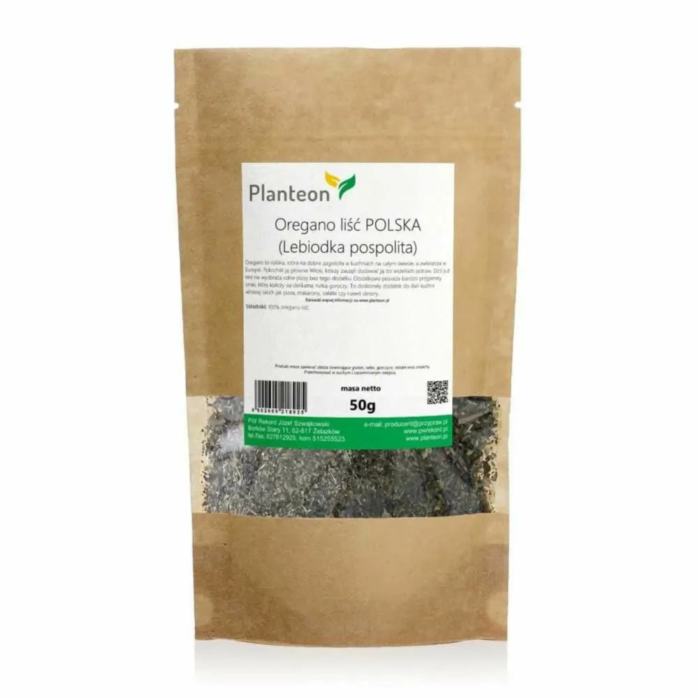 Oregano Liść Polska (Lebiodka Pospolita) 50 g - Planteon