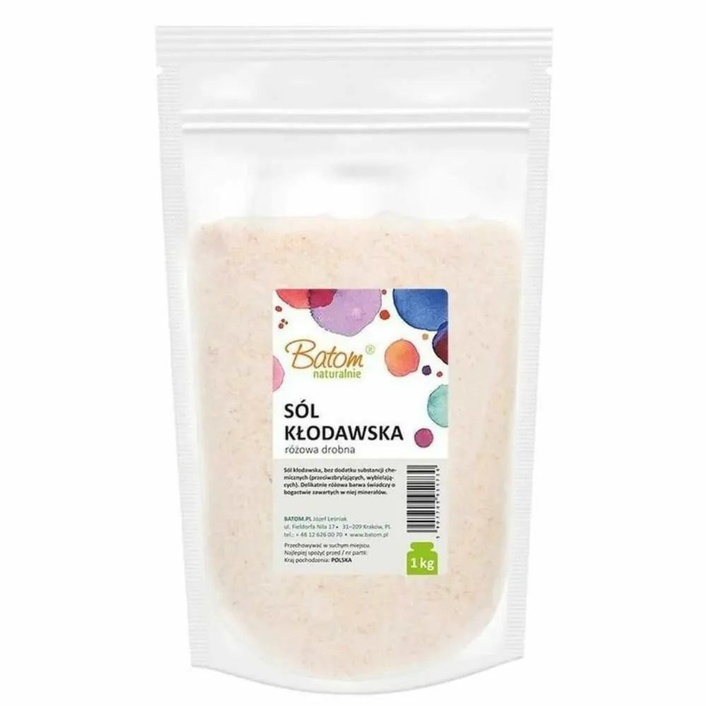 Sól Kłodawska Różowa Drobna 1 kg - Batom