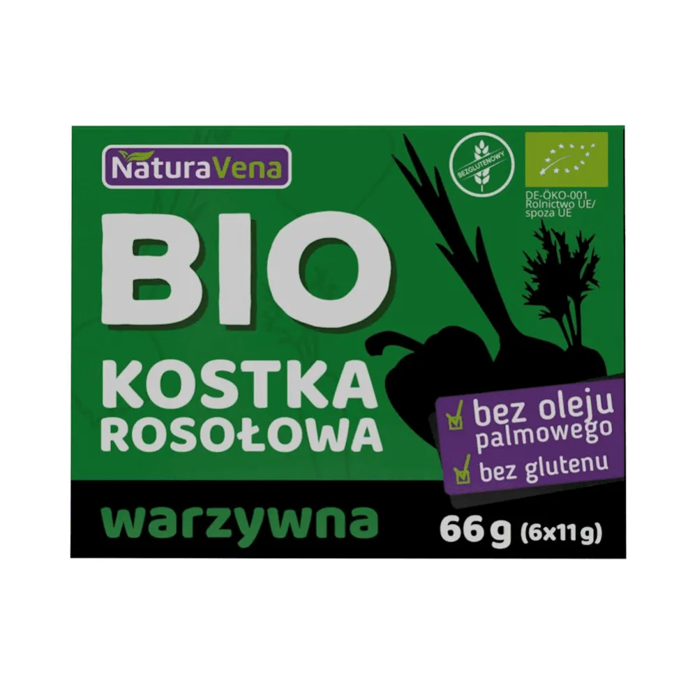 Kostka Rosołowa Warzywna Bio 66 g - NaturAvena