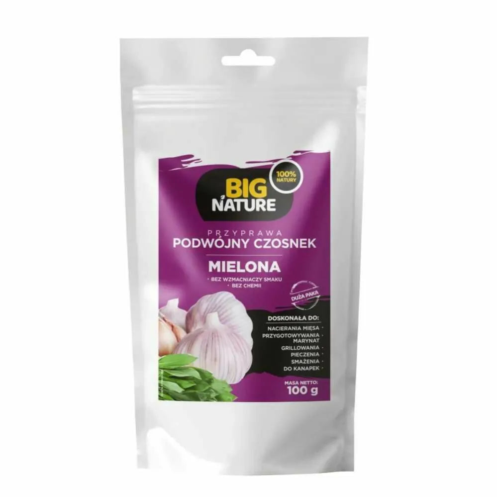 Przyprawa Podwójny Czosnek Bez Soli 100 g - Big Nature