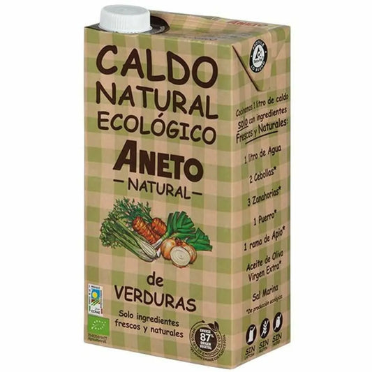 Bulion Warzywny w Płynie Bezglutenowy Bio 1 L - Aneto Natural